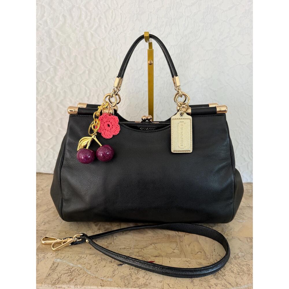 Coach Madison black leather Pinnacle drifter Satchel shoulder bag - Picture 2 of 12